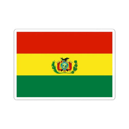 Flag of Bolivia military (Bolivia) STICKER Vinyl Kiss-Cut Decal 4 Inch White - The Sticker Space