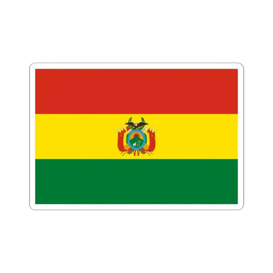 Flag of Bolivia state 3-2 (Bolivia) STICKER Vinyl Kiss-Cut Decal 2 Inch White - The Sticker Space