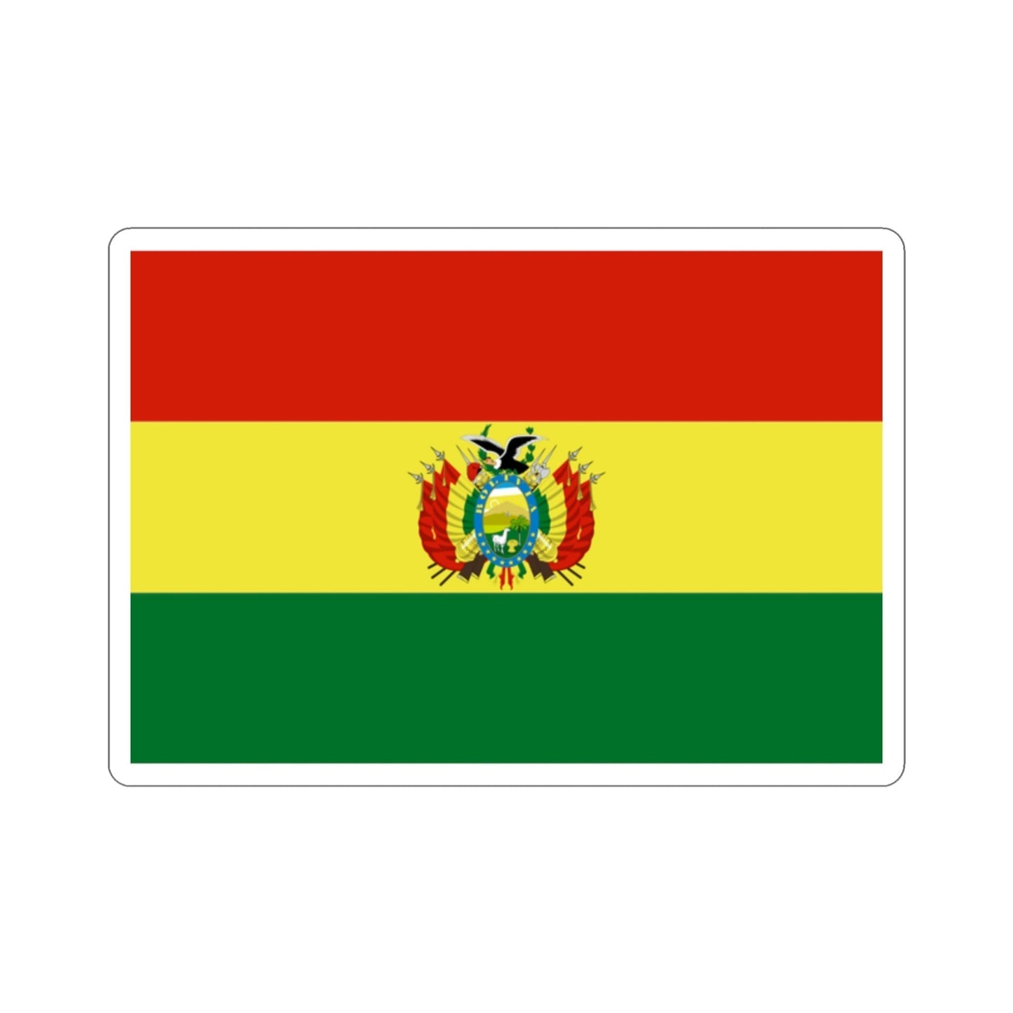 Flag of Bolivia STICKER Vinyl Die-Cut Decal-2 Inch-The Sticker Space