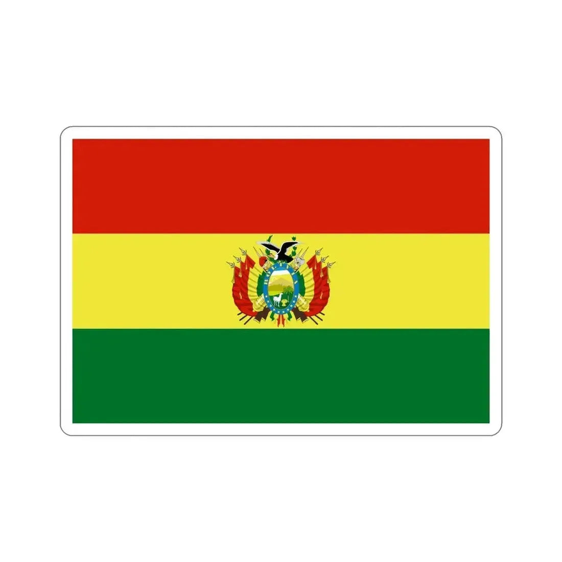 Flag of Bolivia STICKER Vinyl Die-Cut Decal - The Sticker Space