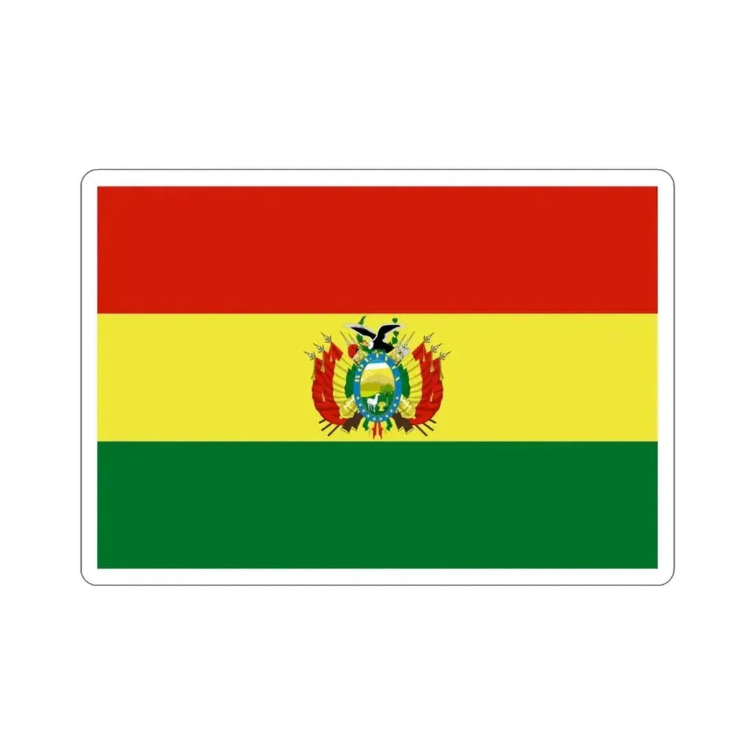 Flag of Bolivia STICKER Vinyl Die-Cut Decal - The Sticker Space