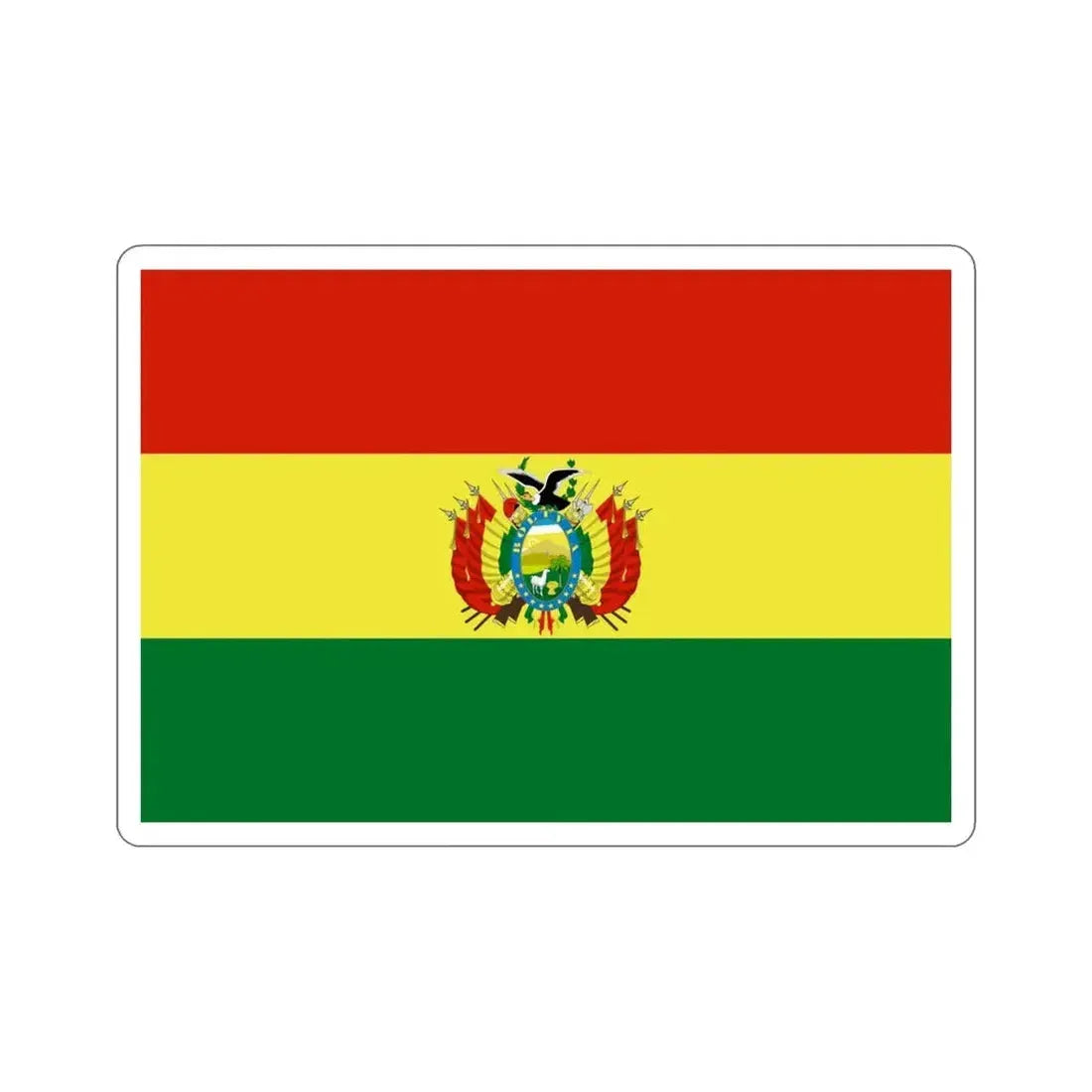 Flag of Bolivia STICKER Vinyl Die-Cut Decal - The Sticker Space