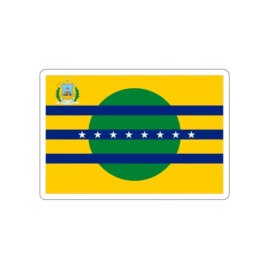 Flag of Bolívar Venezuela STICKER Vinyl Die-Cut Decal - The Sticker Space