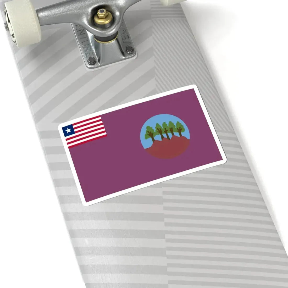 Flag of Bomi County (Liberia) STICKER Vinyl Kiss-Cut Decal - The Sticker Space