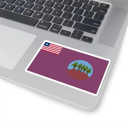 Flag of Bomi County (Liberia) STICKER Vinyl Kiss-Cut Decal - The Sticker Space