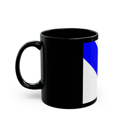 Flag of Bonfol Switzerland - Black Coffee Mug-The Sticker Space