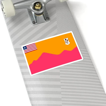 Flag of Bong County (Liberia) STICKER Vinyl Kiss-Cut Decal - The Sticker Space