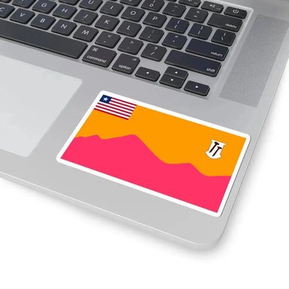 Flag of Bong County (Liberia) STICKER Vinyl Kiss-Cut Decal - The Sticker Space