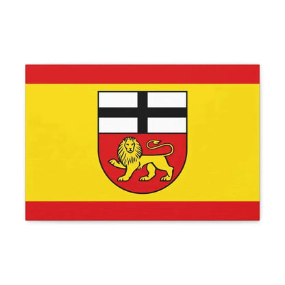 Flag of Bonn Germany - Canvas Wall Art 18″ x 12″ 1.25" - The Sticker Space
