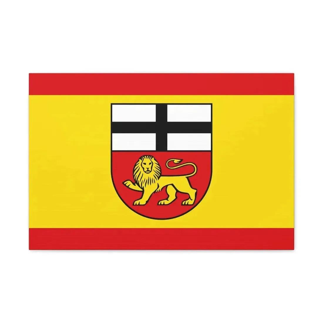 Flag of Bonn Germany - Canvas Wall Art 24″ x 16″ 1.25" - The Sticker Space