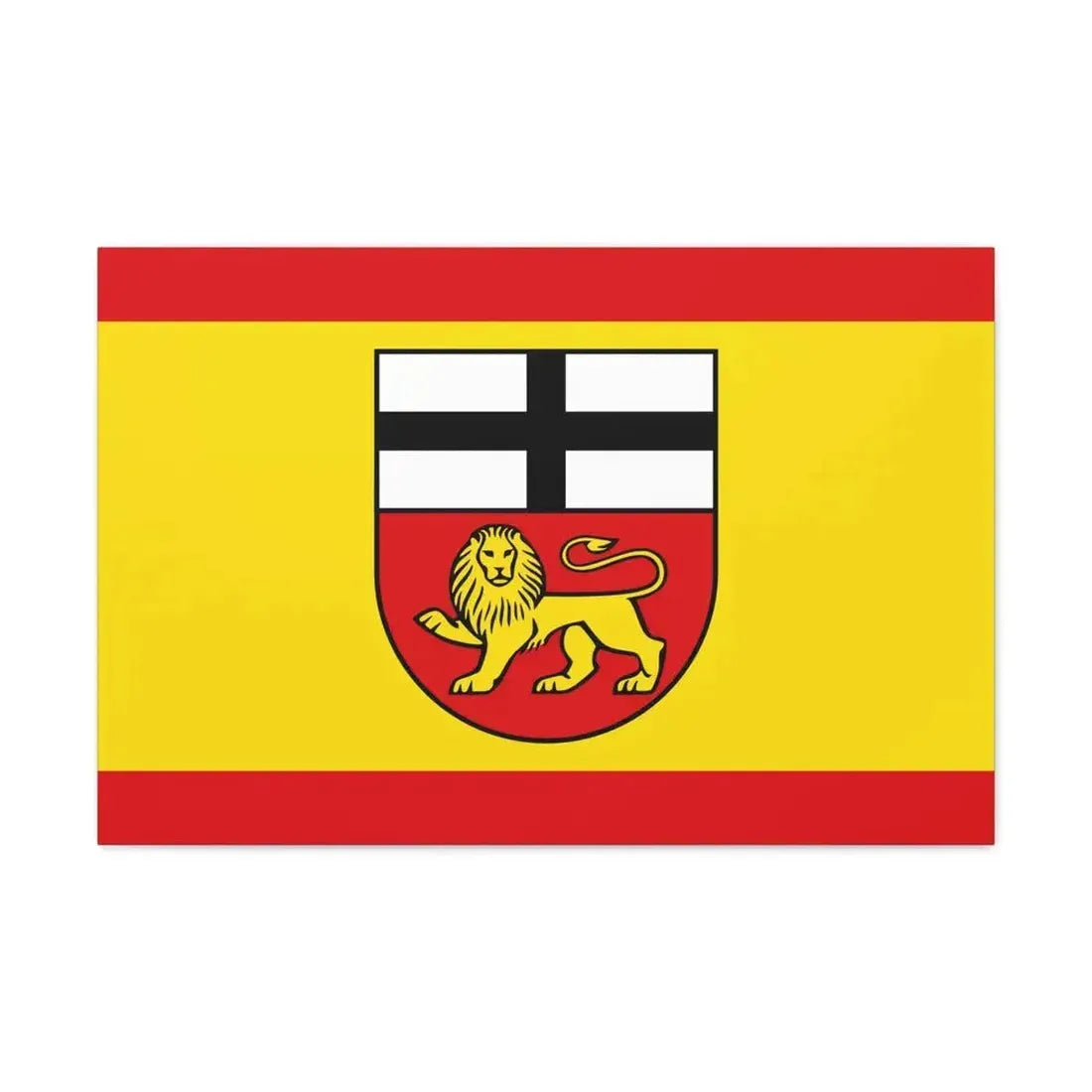 Flag of Bonn Germany - Canvas Wall Art 30" x 20" 1.25" - The Sticker Space