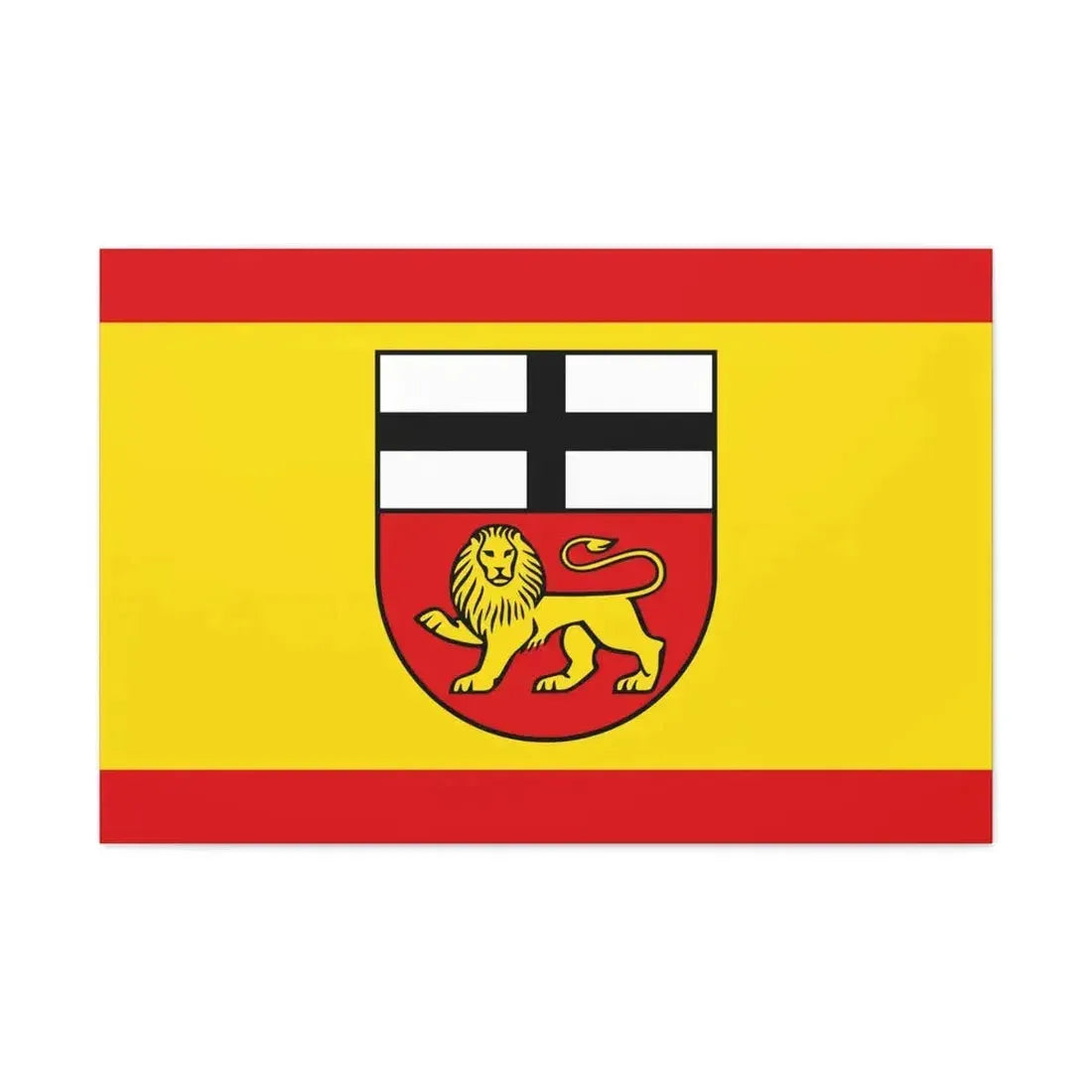 Flag of Bonn Germany - Canvas Wall Art 36" x 24" 1.25" - The Sticker Space