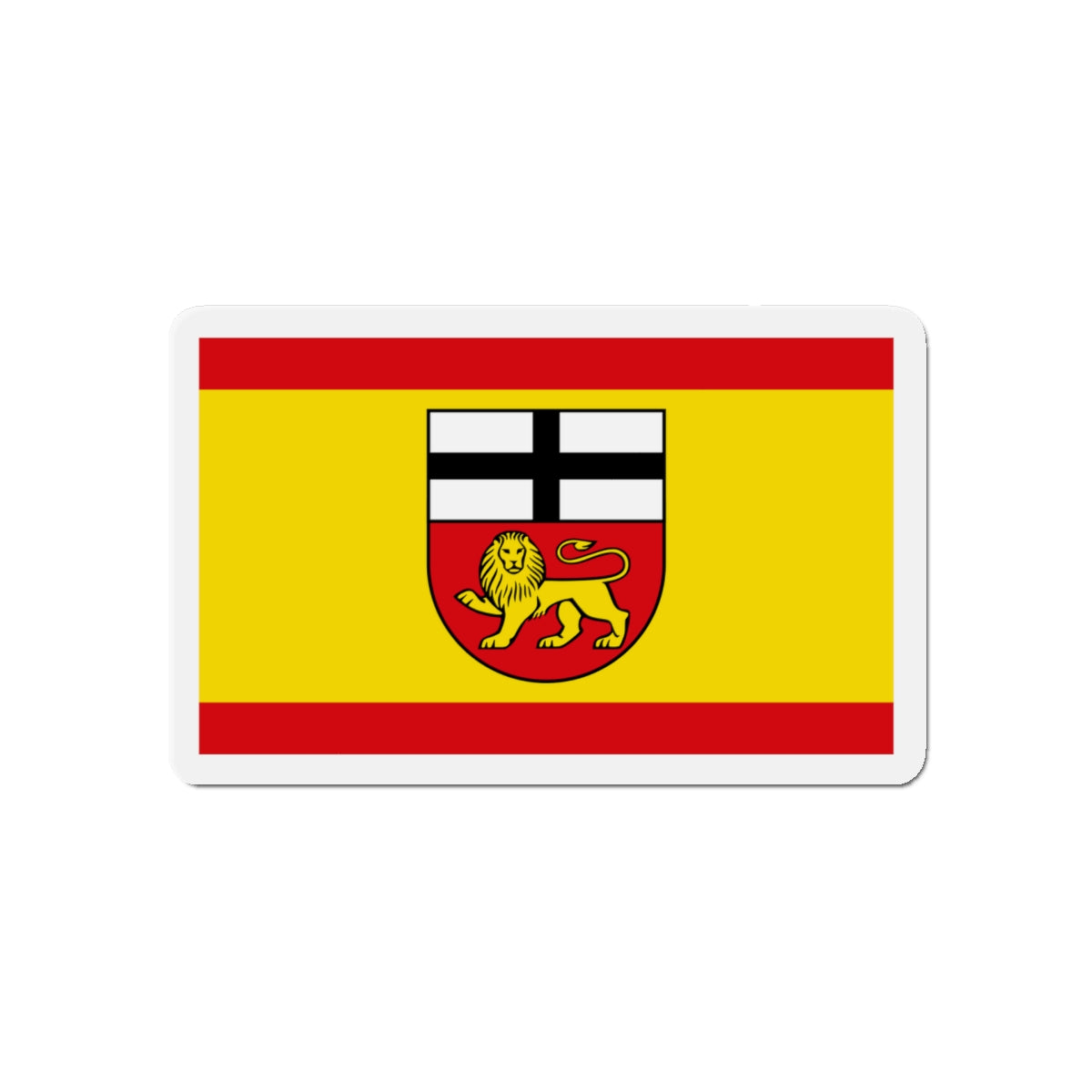 Flag of Bonn Germany - Die-Cut Magnet-5" x 5"-The Sticker Space