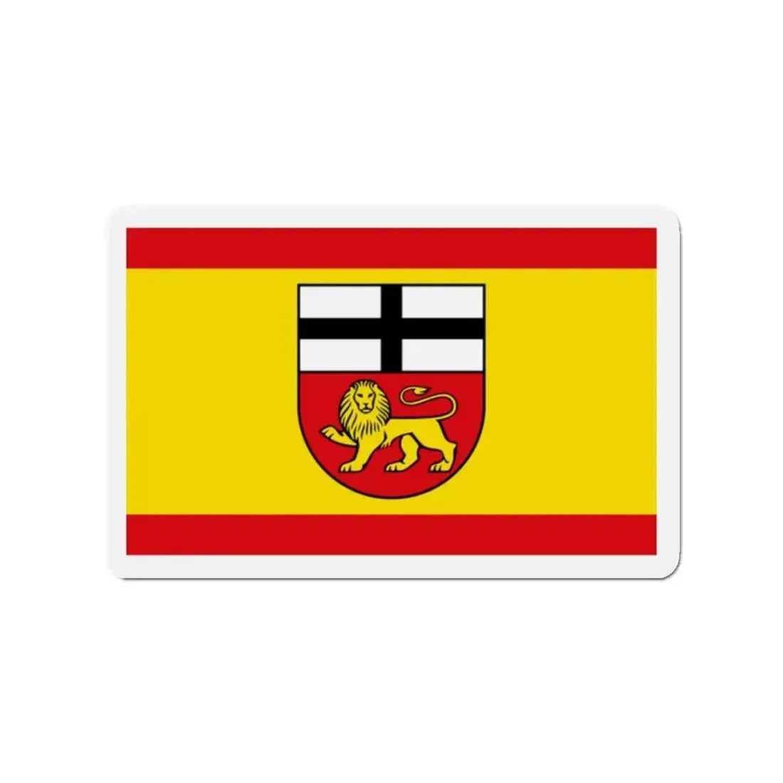 Flag of Bonn Germany - Refrigerator Magnet 2 Inch - The Sticker Space