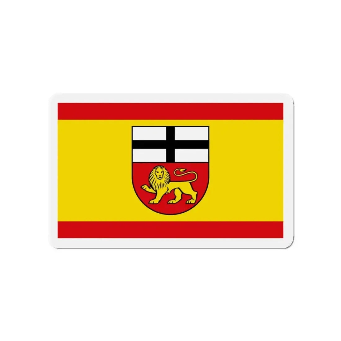 Flag of Bonn Germany - Refrigerator Magnet 3 Inch - The Sticker Space
