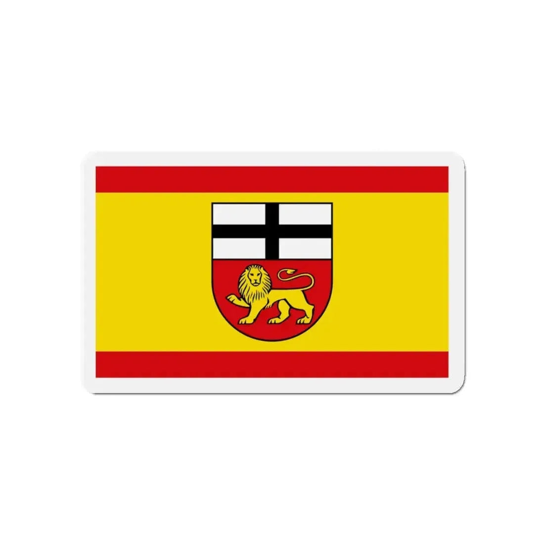 Flag of Bonn Germany - Refrigerator Magnet 4 Inch - The Sticker Space