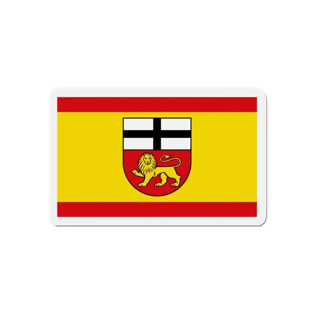 Flag of Bonn Germany - Refrigerator Magnet 5 Inch - The Sticker Space