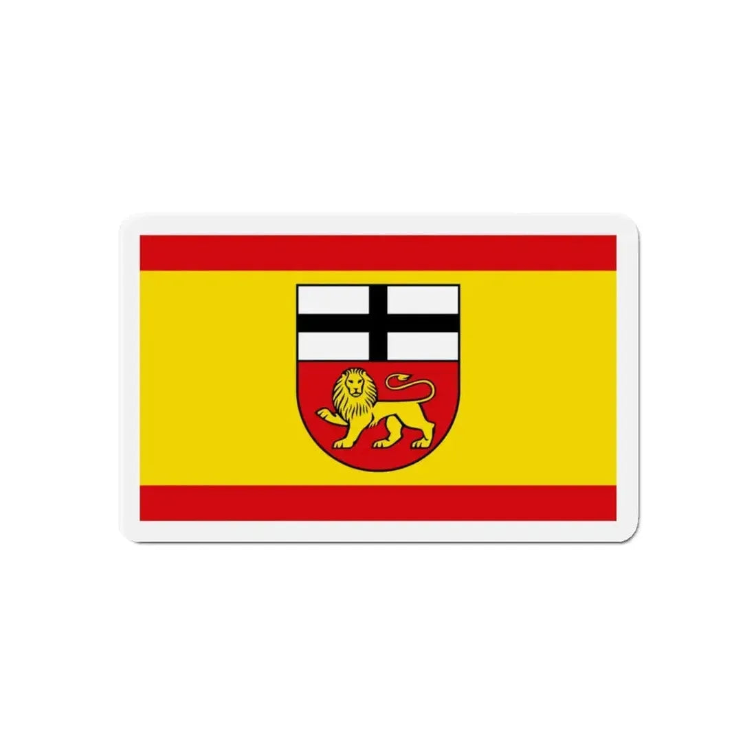 Flag of Bonn Germany - Refrigerator Magnet 6 Inch - The Sticker Space