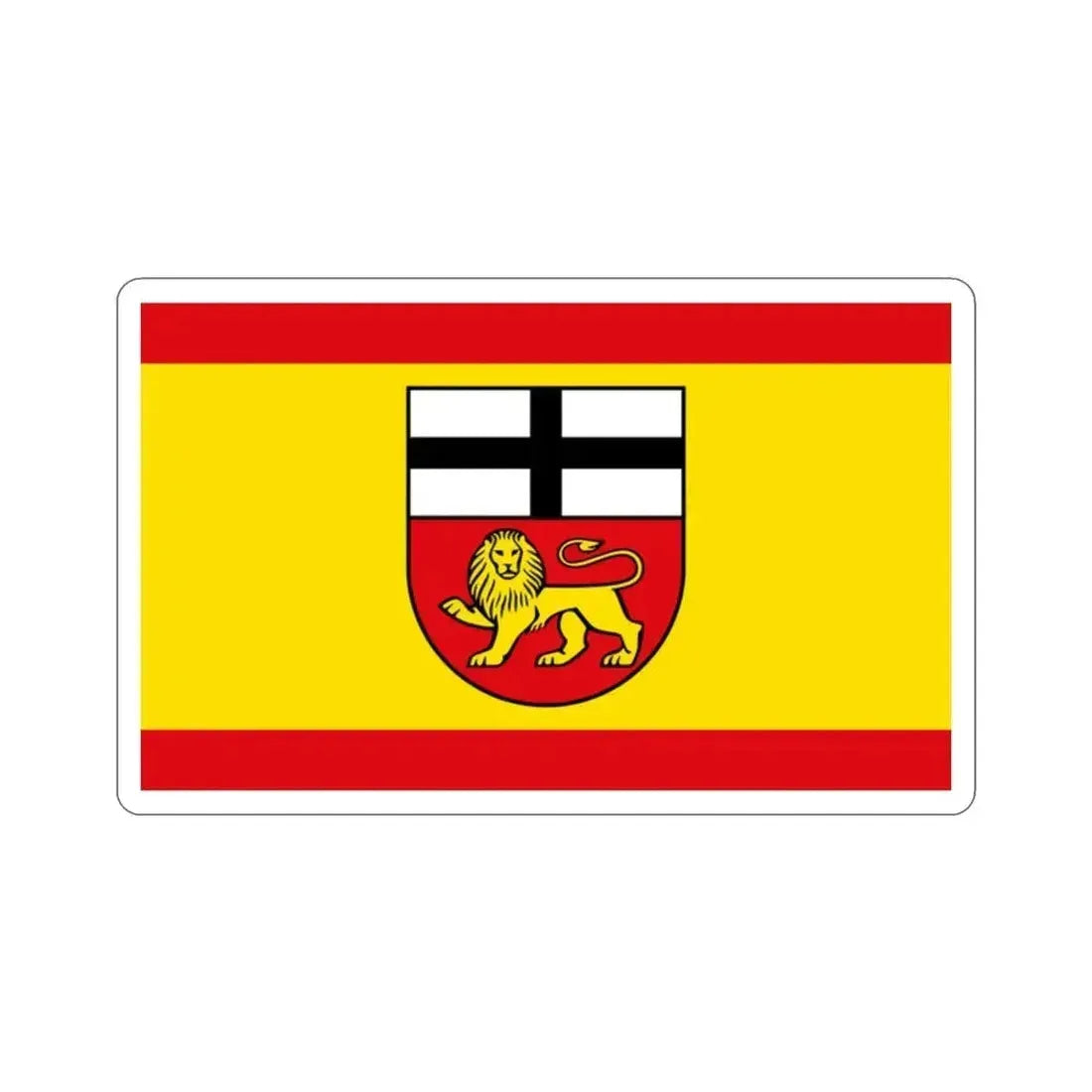 Flag of Bonn Germany STICKER Vinyl Die-Cut Decal 2 Inch - The Sticker Space
