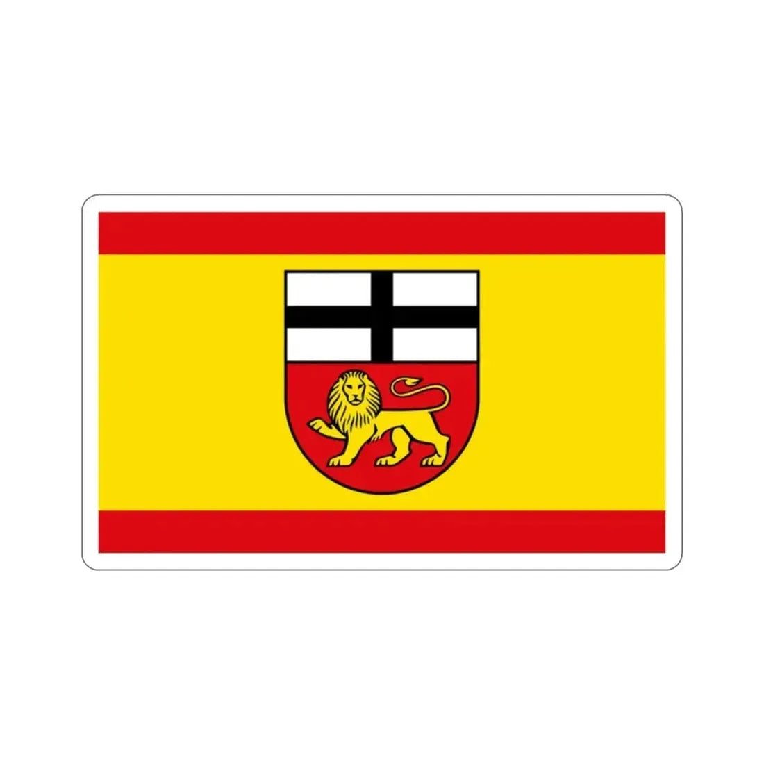 Flag of Bonn Germany STICKER Vinyl Die-Cut Decal 2 Inch - The Sticker Space