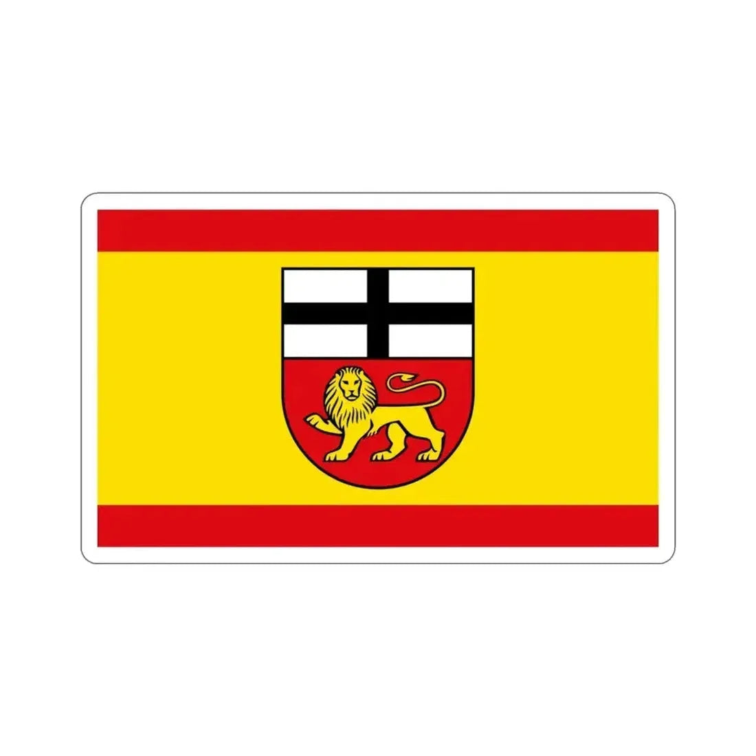 Flag of Bonn Germany STICKER Vinyl Die-Cut Decal 3 Inch - The Sticker Space
