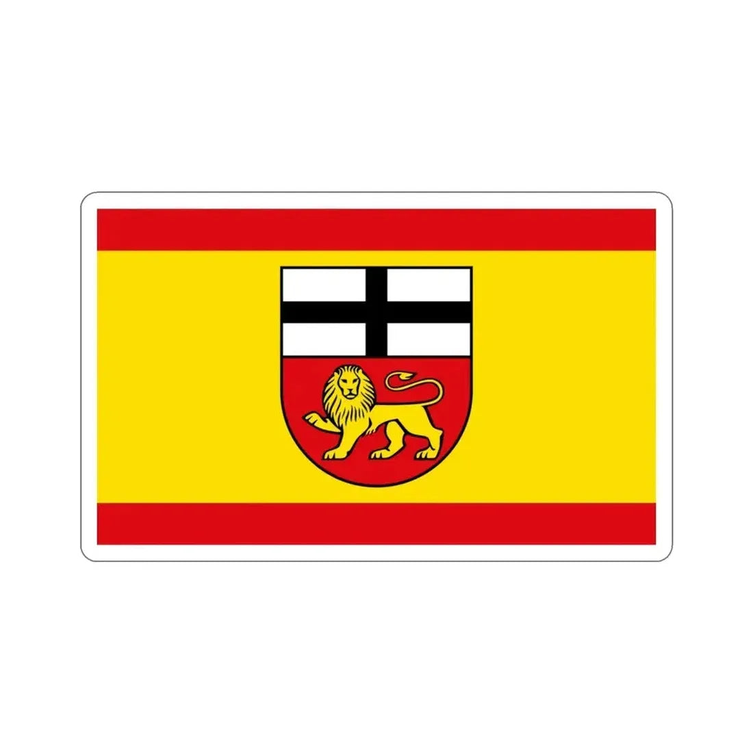 Flag of Bonn Germany STICKER Vinyl Die-Cut Decal 3 Inch - The Sticker Space