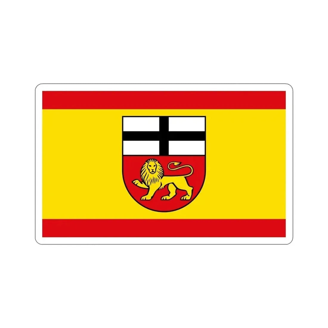 Flag of Bonn Germany STICKER Vinyl Die-Cut Decal 4 Inch - The Sticker Space