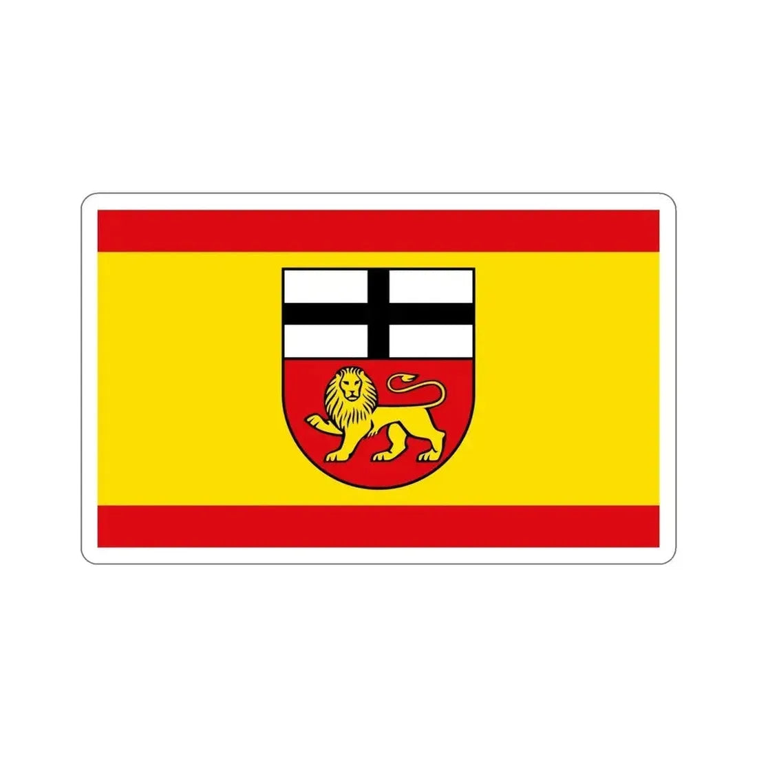 Flag of Bonn Germany STICKER Vinyl Die-Cut Decal 5 Inch - The Sticker Space