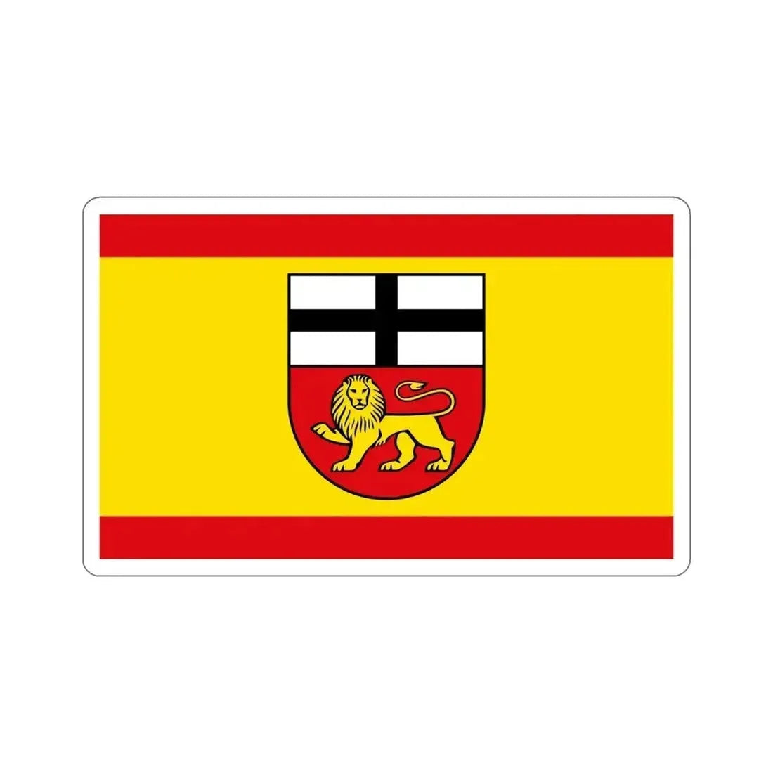 Flag of Bonn Germany STICKER Vinyl Die-Cut Decal 6 Inch - The Sticker Space