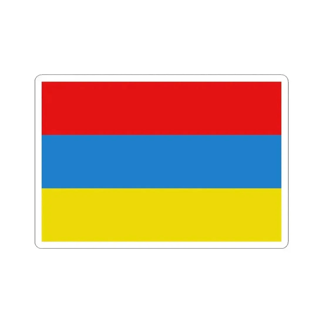 Flag of Boortmeerbeek (Belgium) STICKER Vinyl Kiss-Cut Decal 3 Inch White - The Sticker Space