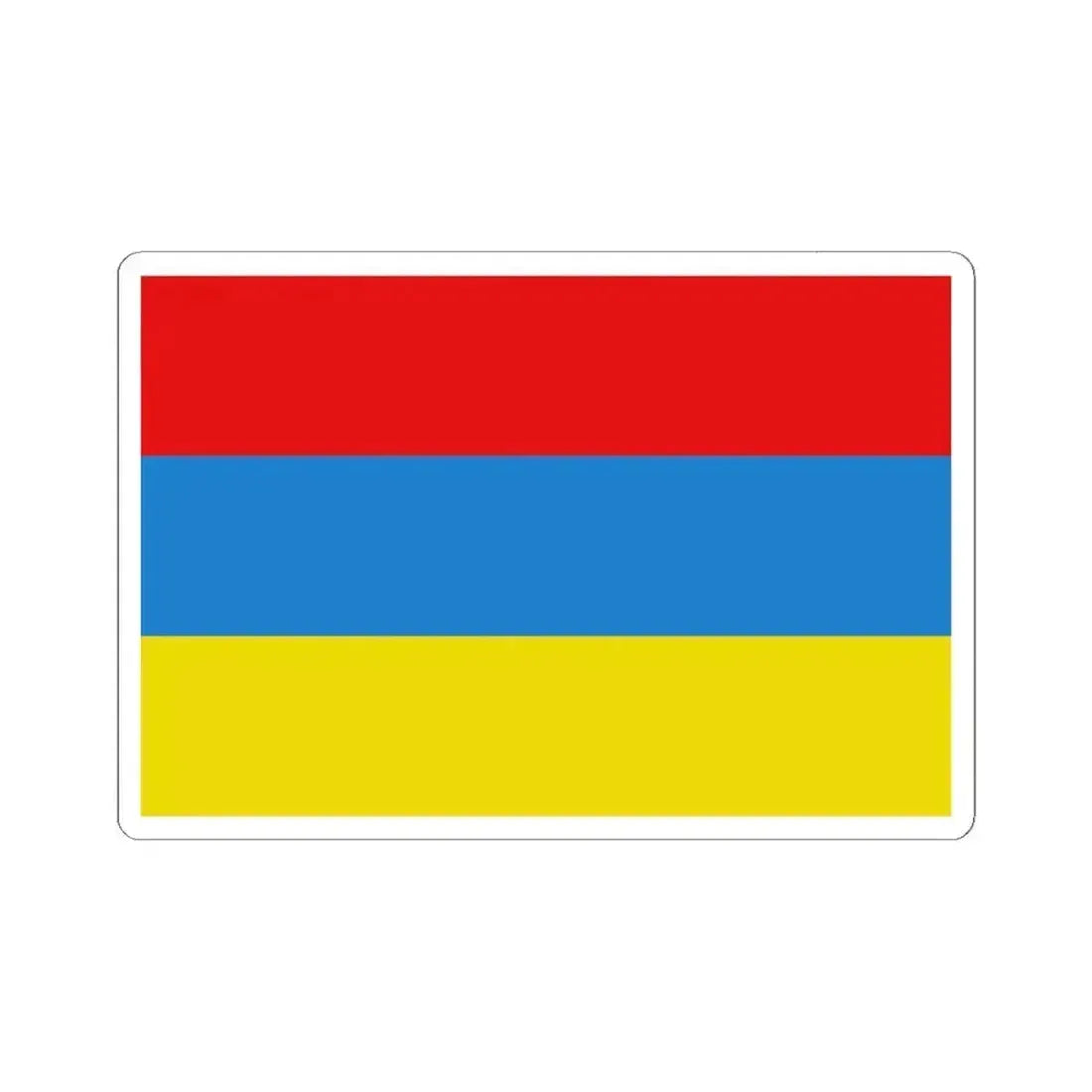 Flag of Boortmeerbeek (Belgium) STICKER Vinyl Kiss-Cut Decal 6 Inch White - The Sticker Space