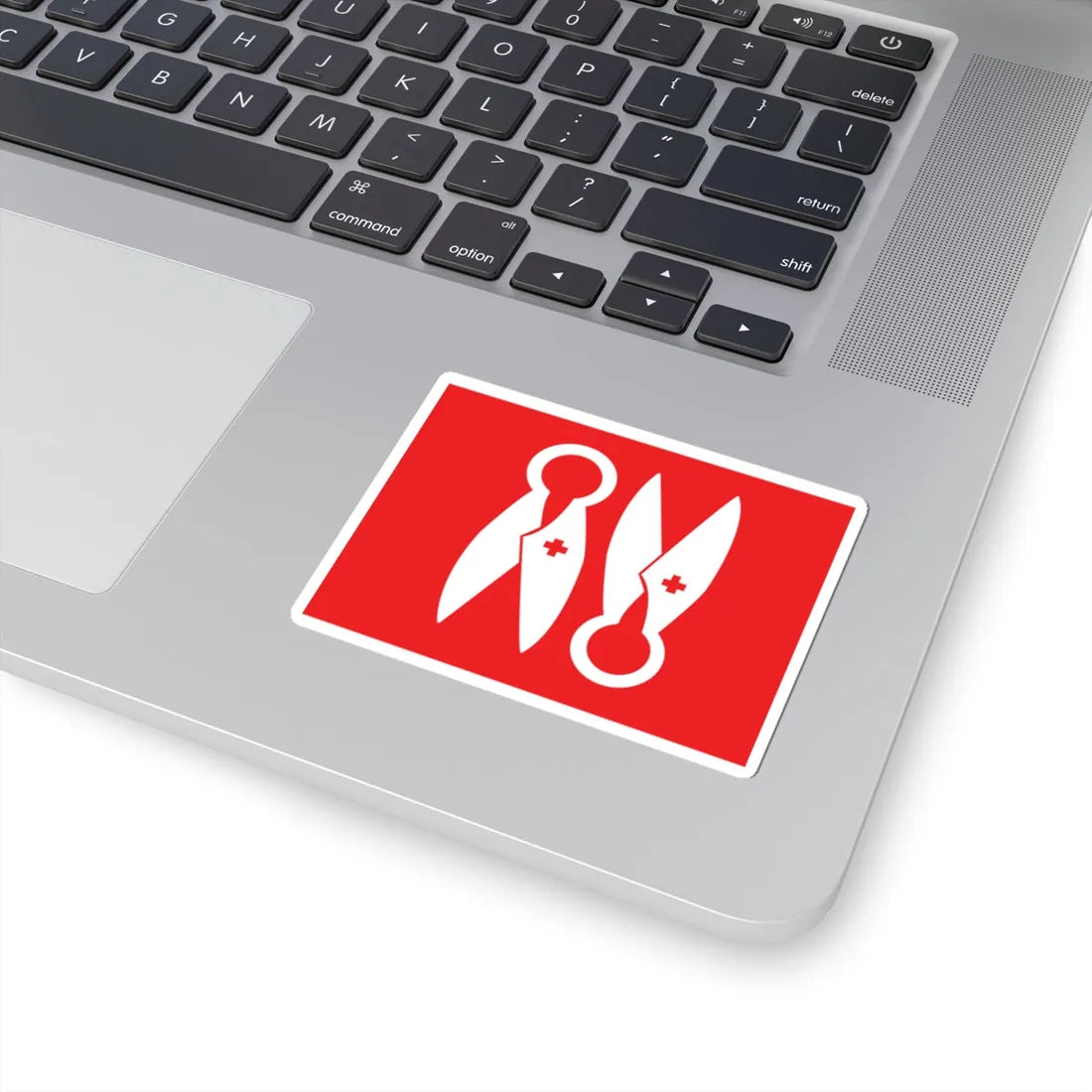 Flag of Boras (Sweden) STICKER Vinyl Kiss-Cut Decal - The Sticker Space