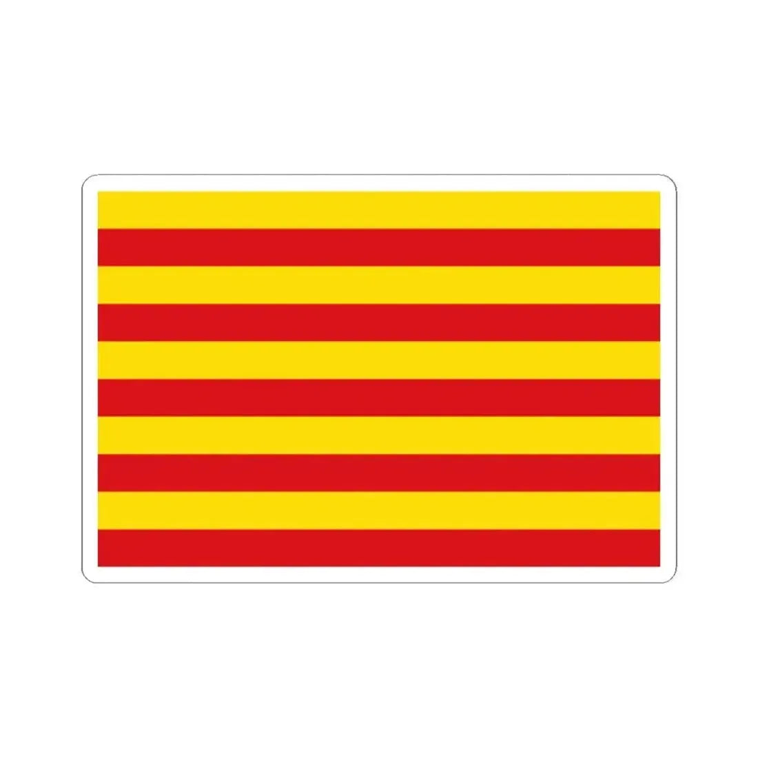 Flag of Borgloon (Belgium) STICKER Vinyl Kiss-Cut Decal 2 Inch White - The Sticker Space