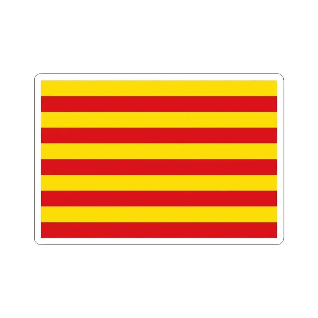 Flag of Borgloon (Belgium) STICKER Vinyl Kiss-Cut Decal 3 Inch White - The Sticker Space