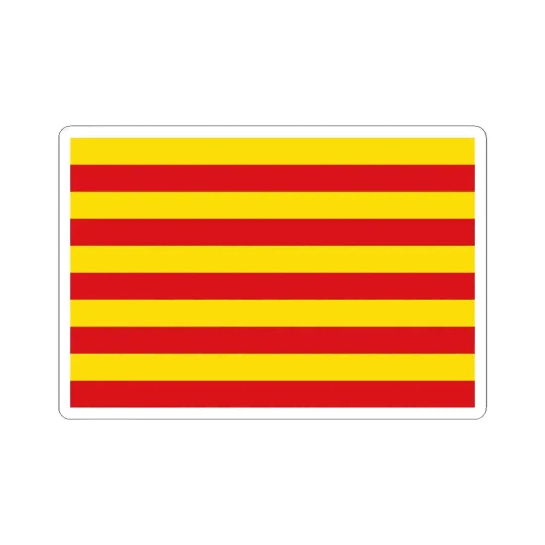 Flag of Borgloon (Belgium) STICKER Vinyl Kiss-Cut Decal 4 Inch White - The Sticker Space