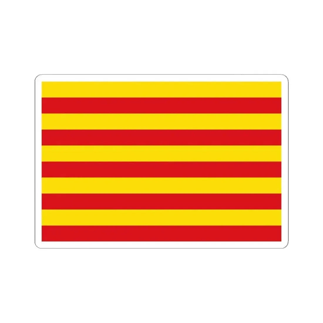 Flag of Borgloon (Belgium) STICKER Vinyl Kiss-Cut Decal 6 Inch White - The Sticker Space