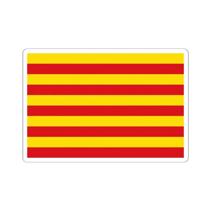 Flag of Borgloon (Belgium) STICKER Vinyl Kiss-Cut Decal 6 Inch White - The Sticker Space