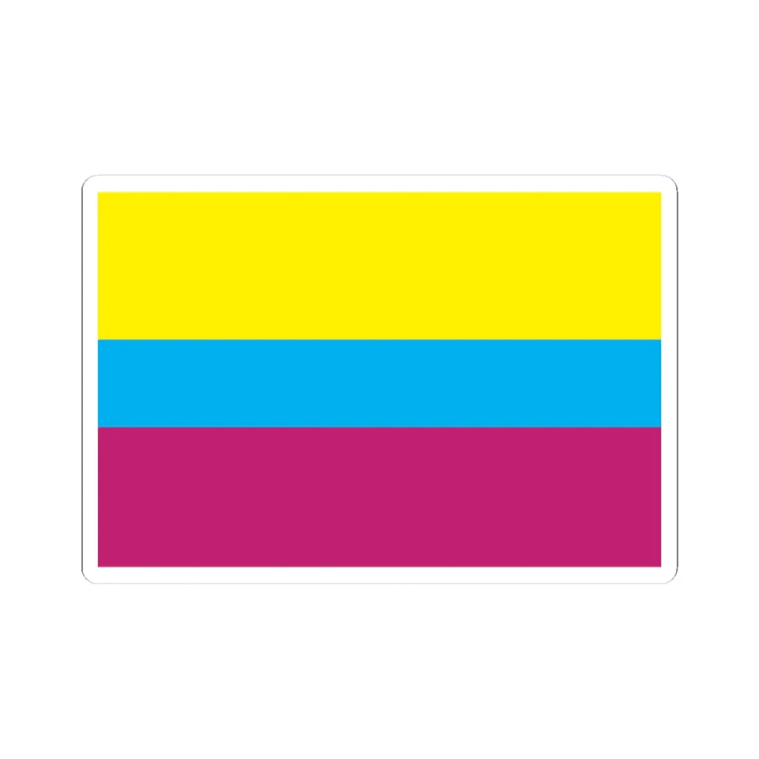 Flag of Borivskiy Raion in Kharkiv Oblast (Ukraine) STICKER Vinyl Kiss-Cut Decal 3 Inch White - The Sticker Space