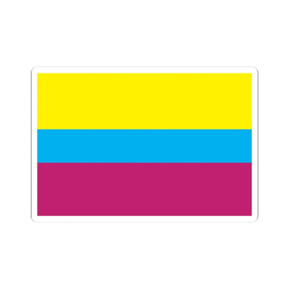 Flag of Borivskiy Raion in Kharkiv Oblast (Ukraine) STICKER Vinyl Kiss-Cut Decal 3 Inch White - The Sticker Space