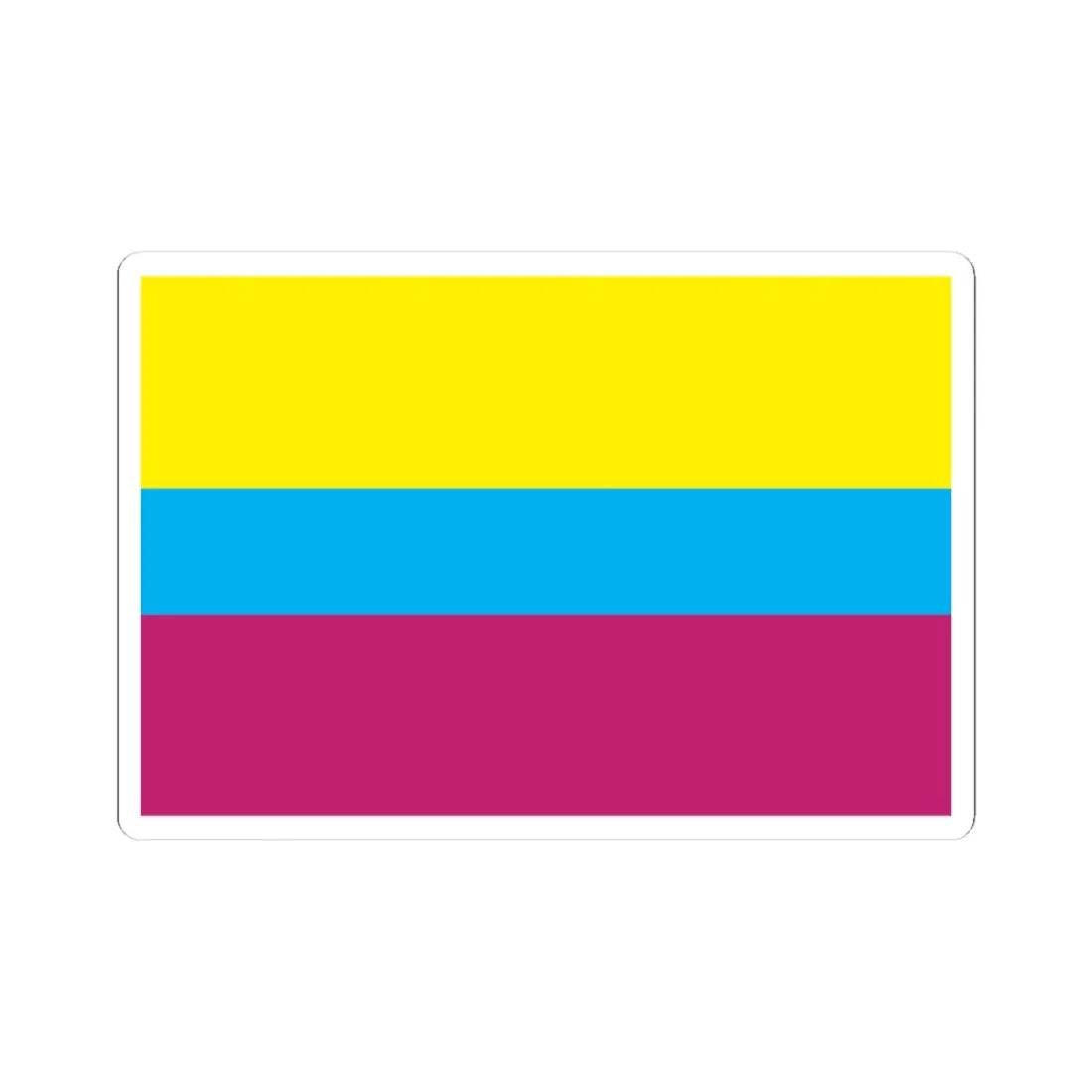 Flag of Borivskiy Raion in Kharkiv Oblast (Ukraine) STICKER Vinyl Kiss-Cut Decal 4 Inch White - The Sticker Space