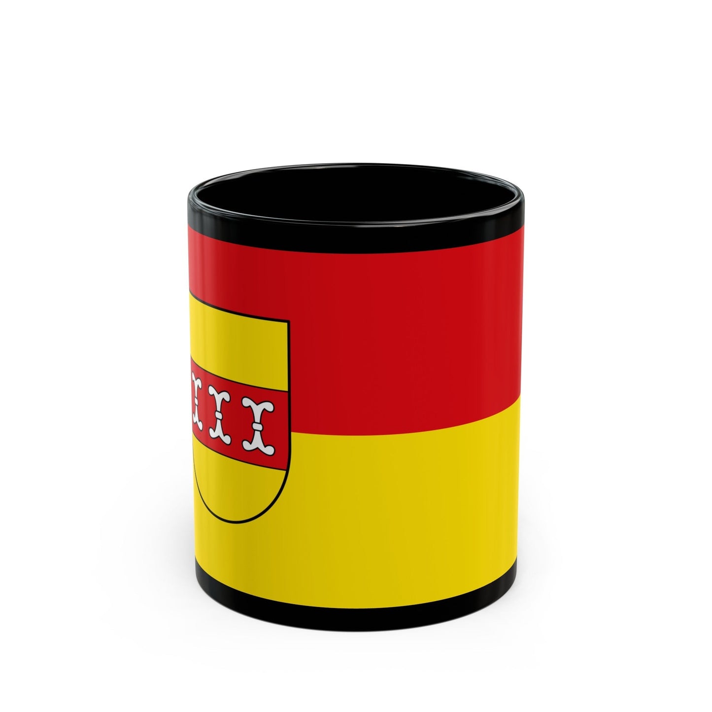 Flag of Borken Germany - Black Coffee Mug-11oz-The Sticker Space