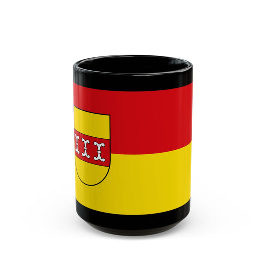 Flag of Borken Germany - Black Coffee Mug-15oz-The Sticker Space