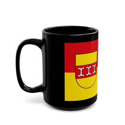 Flag of Borken Germany - Black Coffee Mug-The Sticker Space