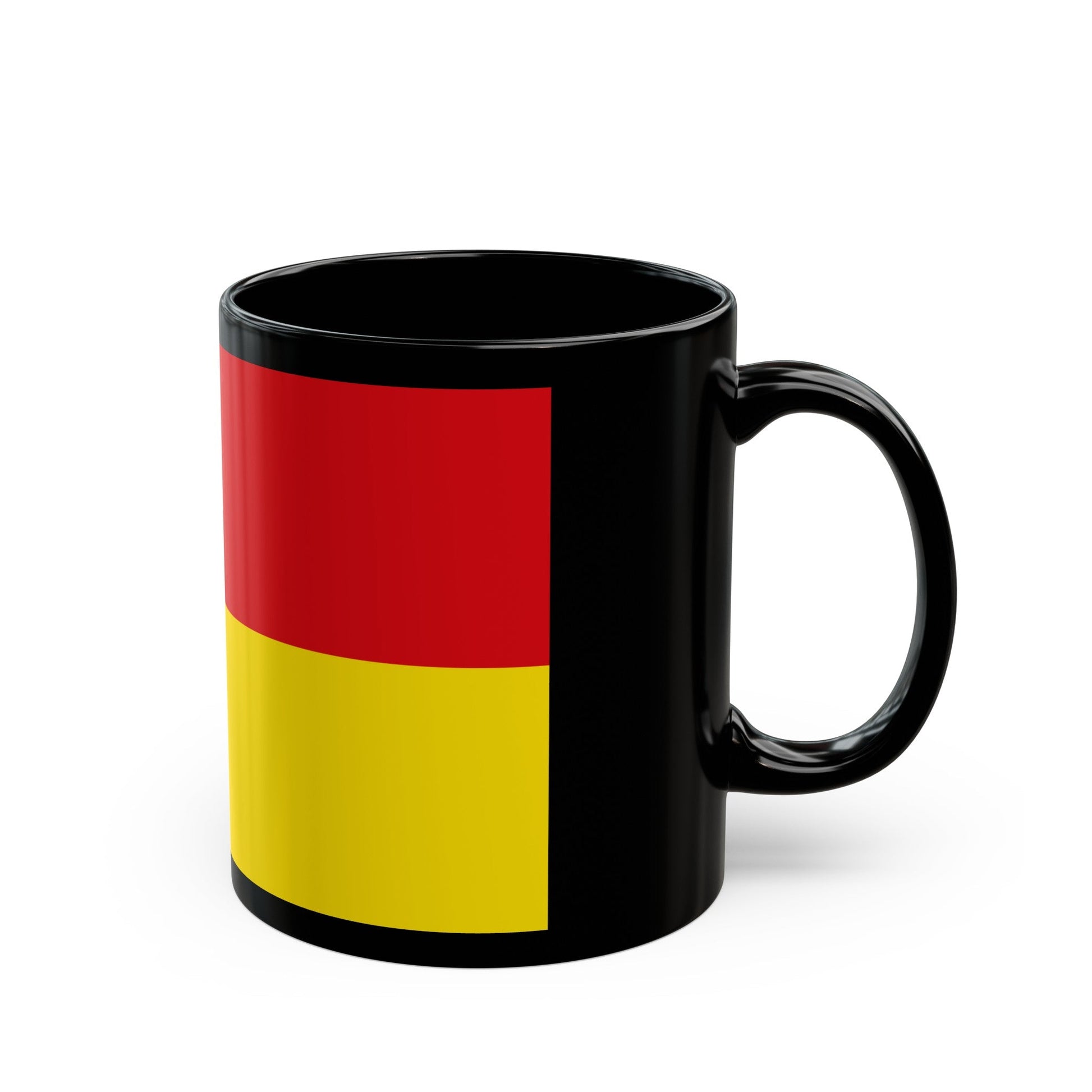 Flag of Borken Germany - Black Coffee Mug-The Sticker Space