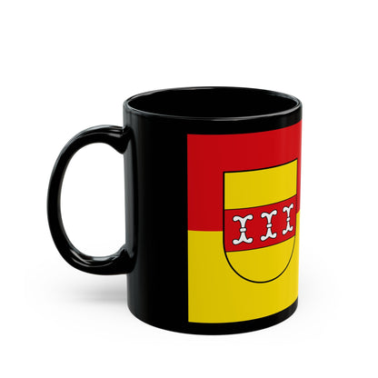 Flag of Borken Germany - Black Coffee Mug-The Sticker Space