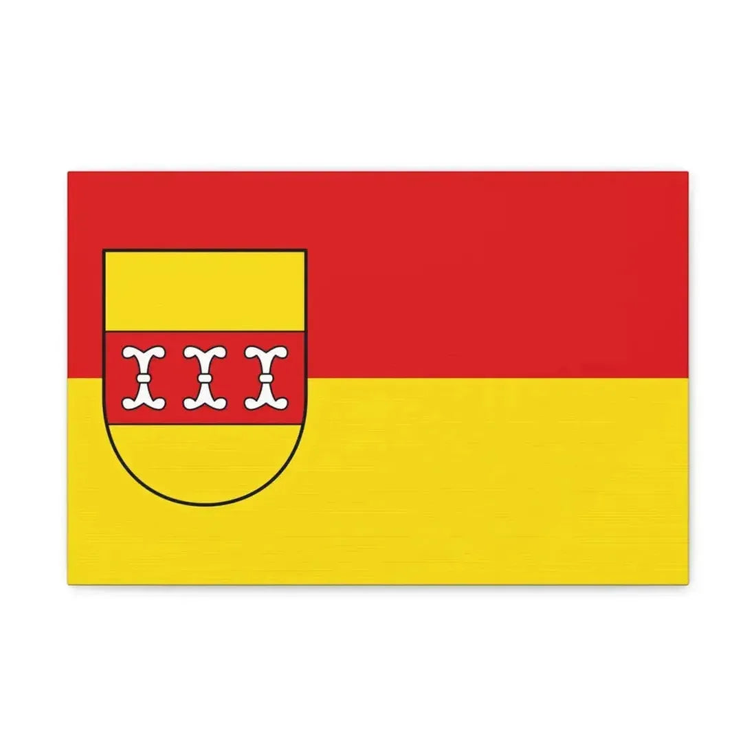 Flag of Borken Germany - Canvas Wall Art 18″ x 12″ 1.25" - The Sticker Space