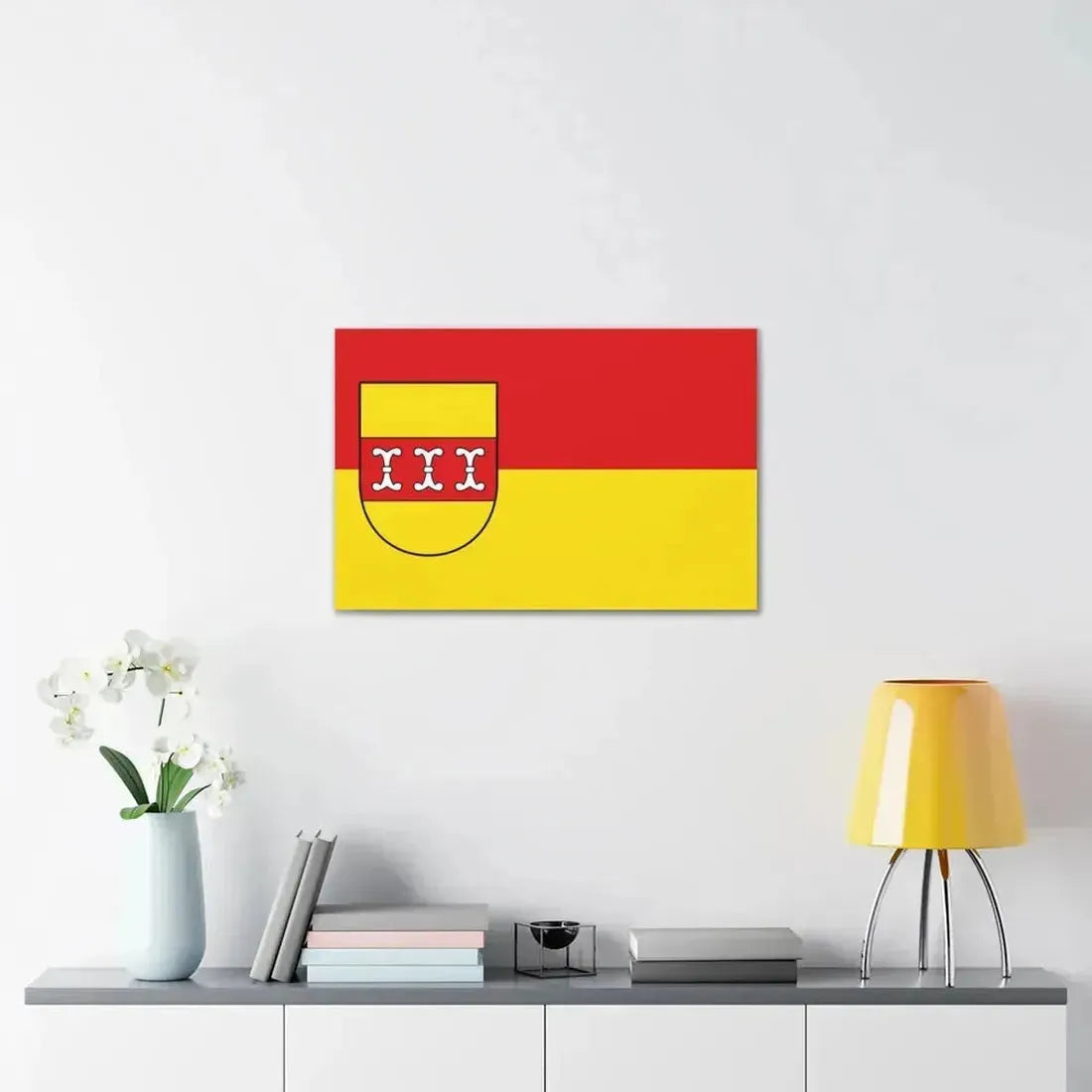Flag of Borken Germany - Canvas Wall Art - The Sticker Space