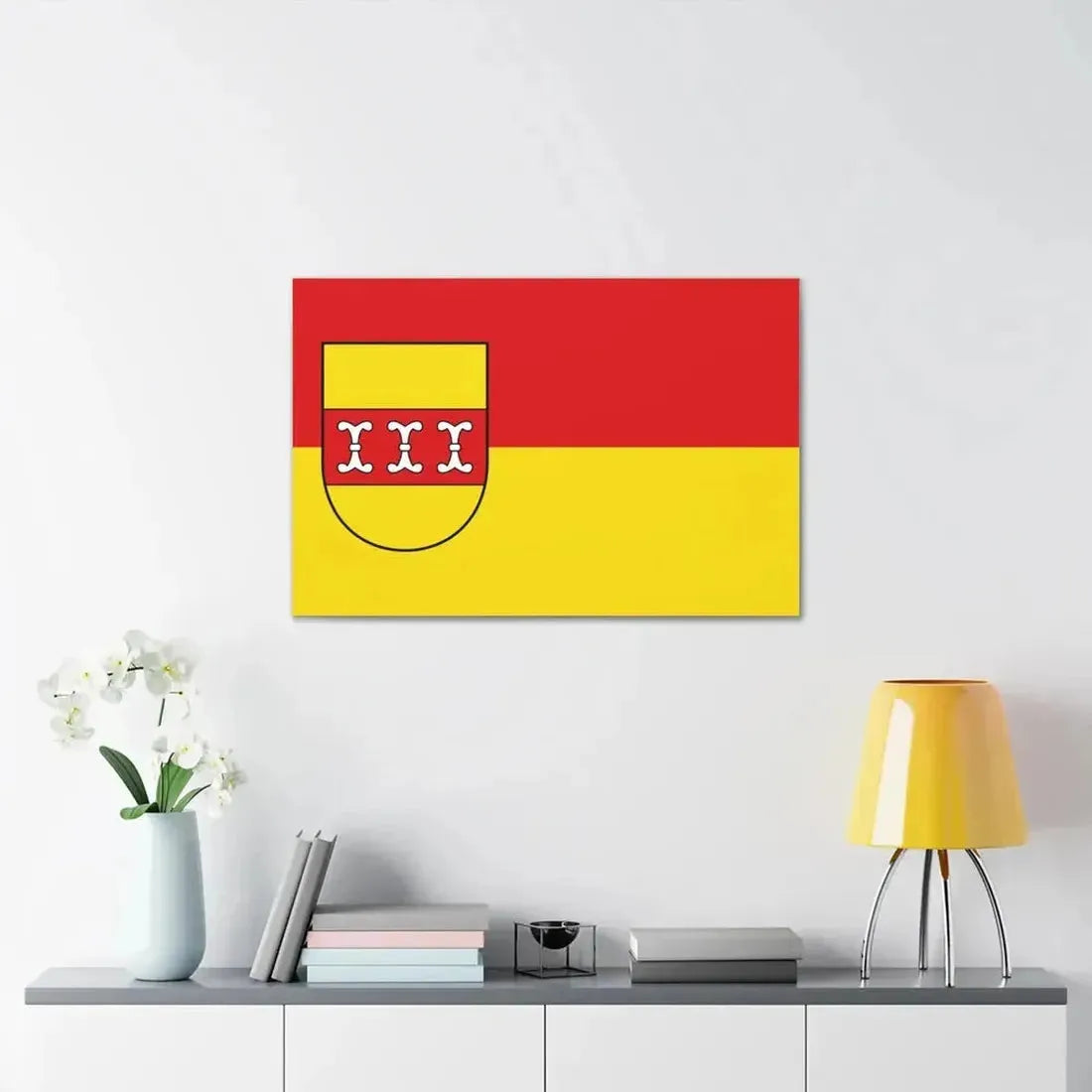 Flag of Borken Germany - Canvas Wall Art - The Sticker Space