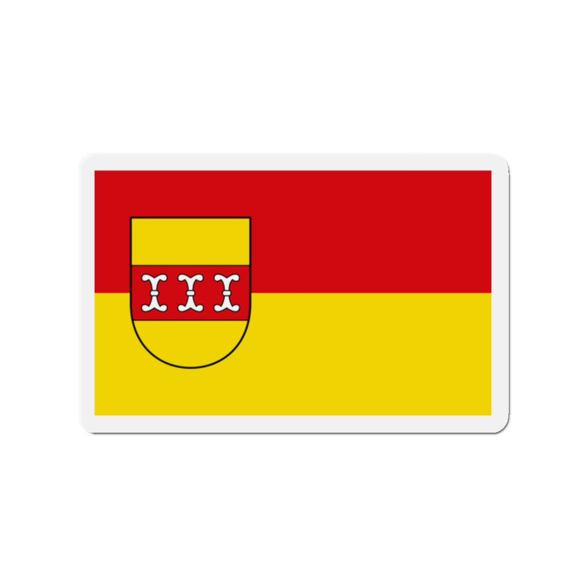 Flag of Borken Germany - Die-Cut Magnet-2" x 2"-The Sticker Space