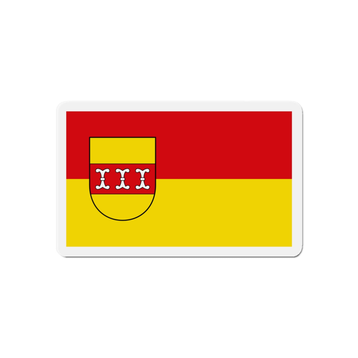 Flag of Borken Germany - Die-Cut Magnet-6 × 6"-The Sticker Space